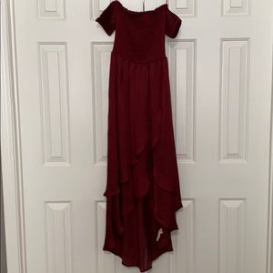 NWOT Wine Strapless altar’d state Dress